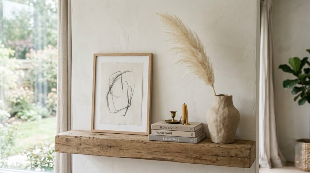 A damp yellow pottery sponge smoothing the surface texture of a modern sculptural clay vase